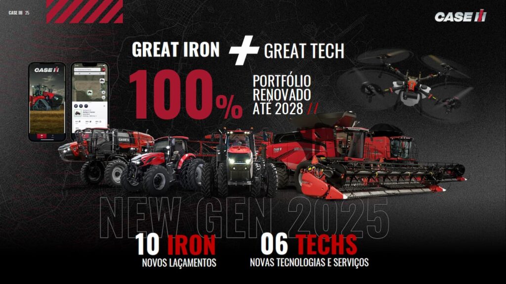 Case IH anuncia 100% do seu portólio renovado até 2028